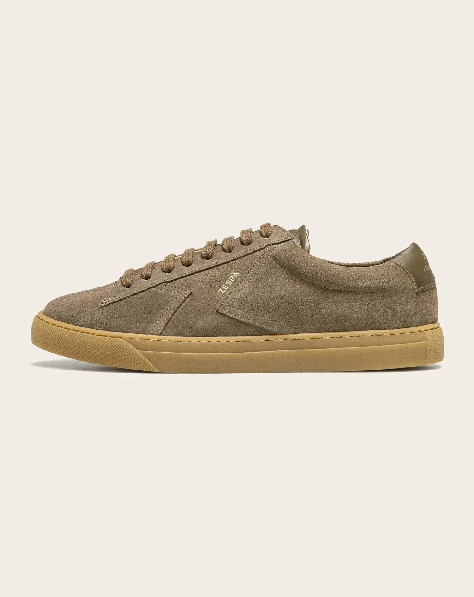 Zespà Baskets-Low Sneaker ZSP4 Suede Taupe