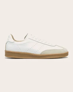 Zespà Baskets-Low Sneaker ZSPGT Apla Nappa Leather Blanc