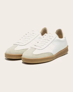 Zespà Baskets-Low Sneaker ZSPGT Apla Nappa Leather Blanc