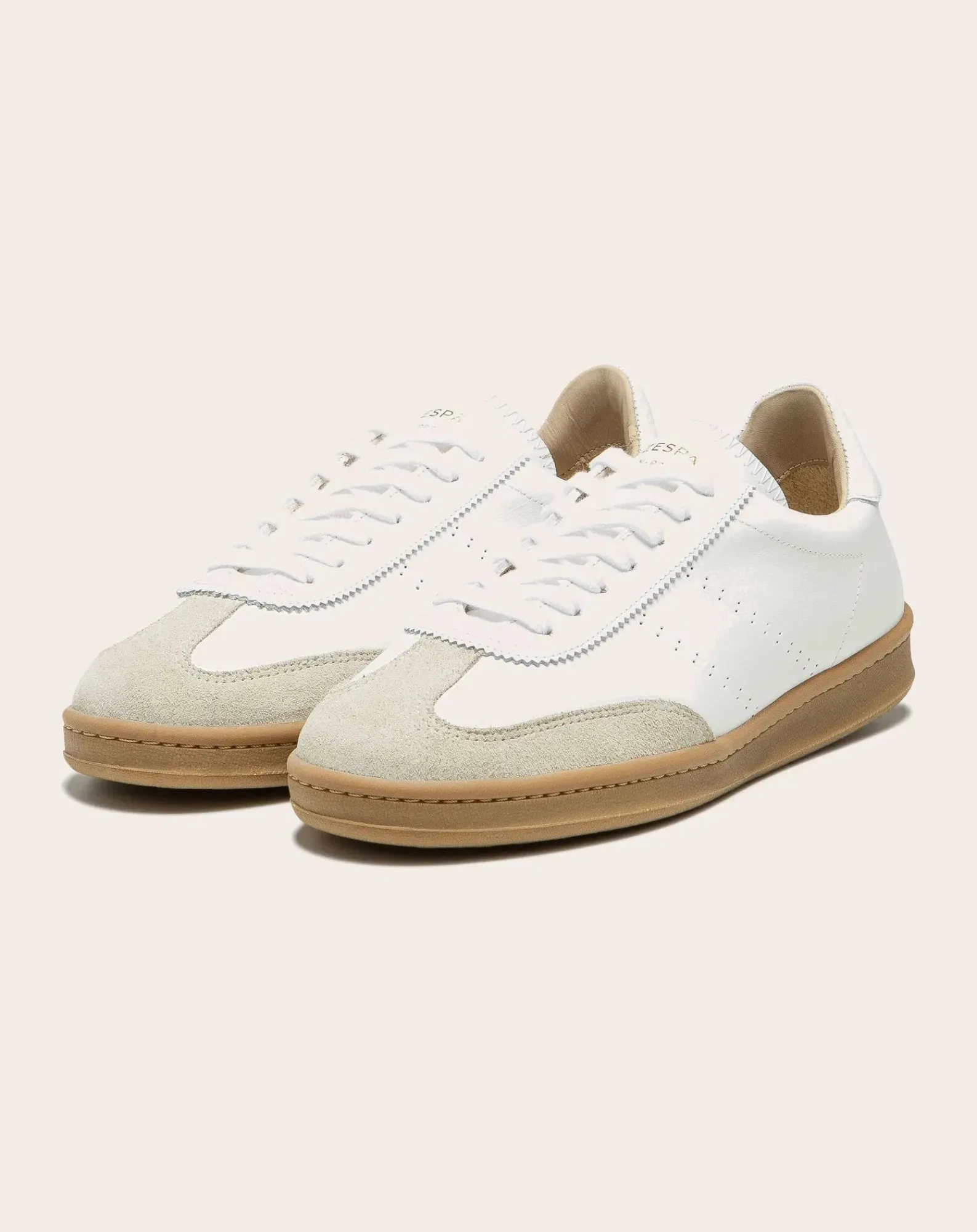 Zespà Baskets-Low Sneaker ZSPGT Apla Nappa Leather Blanc