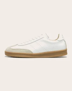 Zespà Baskets-Low Sneaker ZSPGT Apla Nappa Leather Blanc