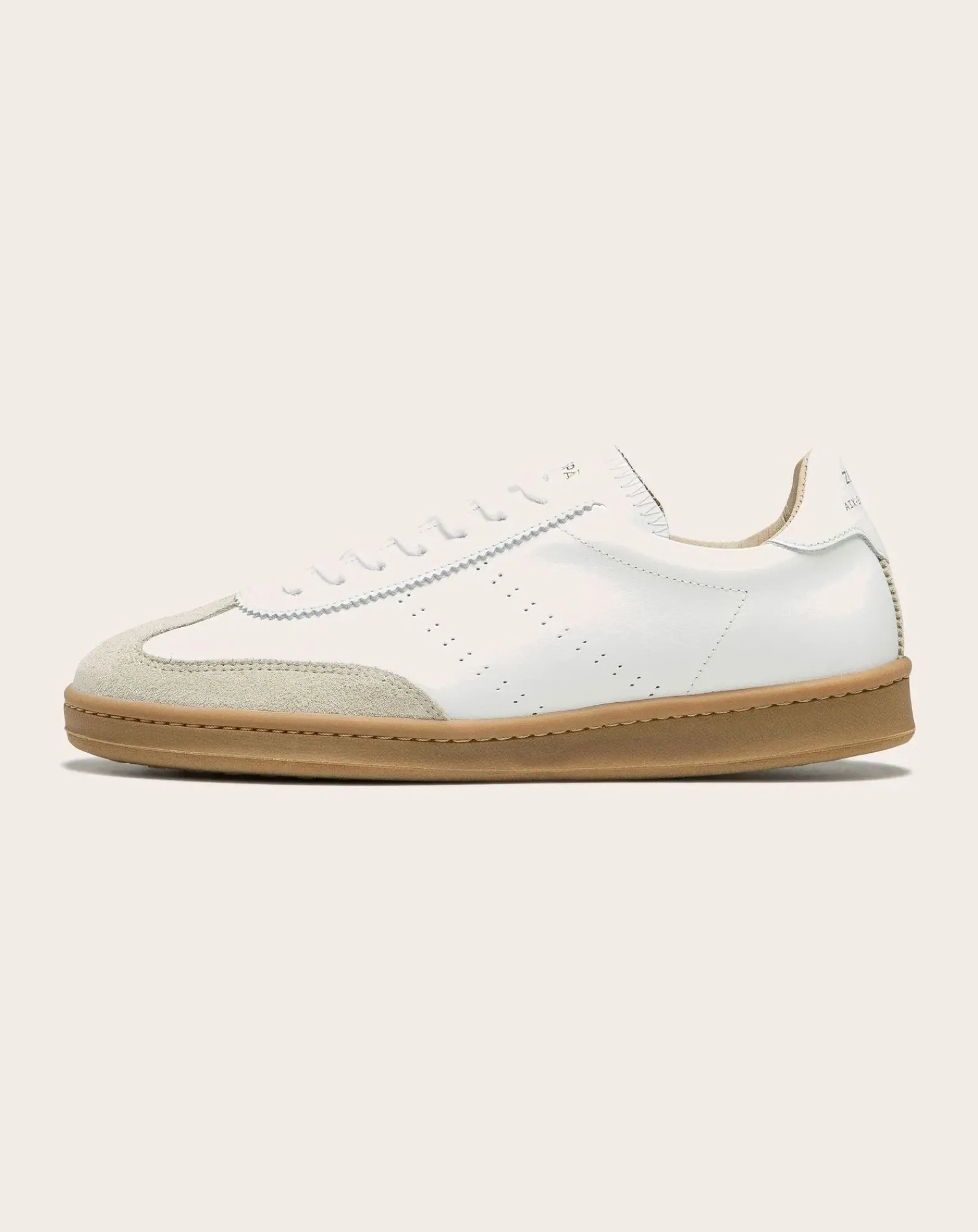 Zespà Baskets-Low Sneaker ZSPGT Apla Nappa Leather Blanc