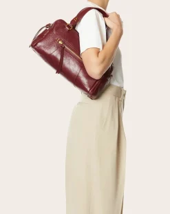 Jérôme Dreyfuss Sacs À Main-Lucky Bowling Bag Goat Bordeaux