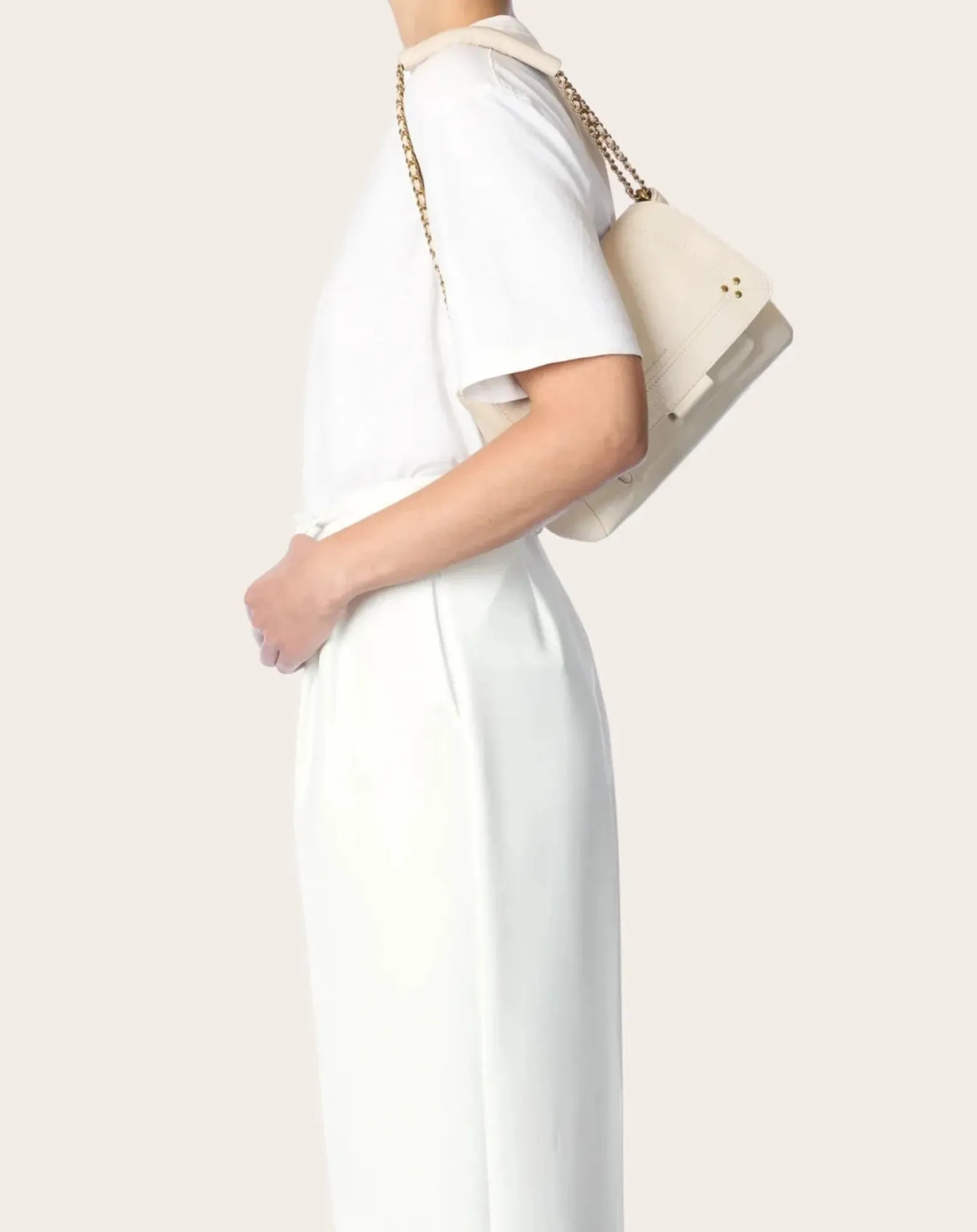 Jérôme Dreyfuss Sacs À Bandoulière-Lulu M bag Ecru