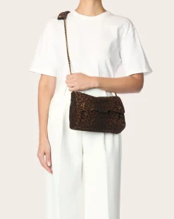 Jérôme Dreyfuss Sacs À Bandoulière-Lulu M Leopard bag Marron