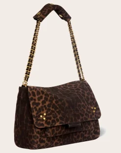 Jérôme Dreyfuss Sacs À Bandoulière-Lulu M Leopard bag Marron