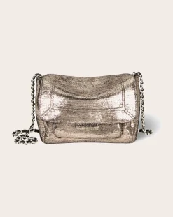 Jérôme Dreyfuss Sacs À Bandoulière-Lulu S Lamé bag Champagne