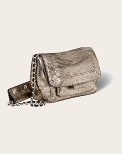 Jérôme Dreyfuss Sacs À Bandoulière-Lulu S Lamé bag Champagne
