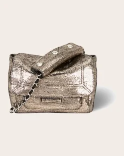 Jérôme Dreyfuss Sacs À Bandoulière-Lulu S Lamé bag Champagne