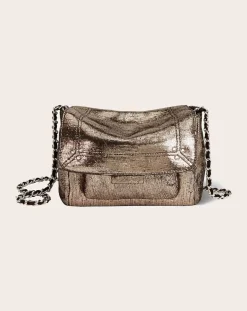 Jérôme Dreyfuss Sacs À Bandoulière-Lulu S Lamé bag Champagne
