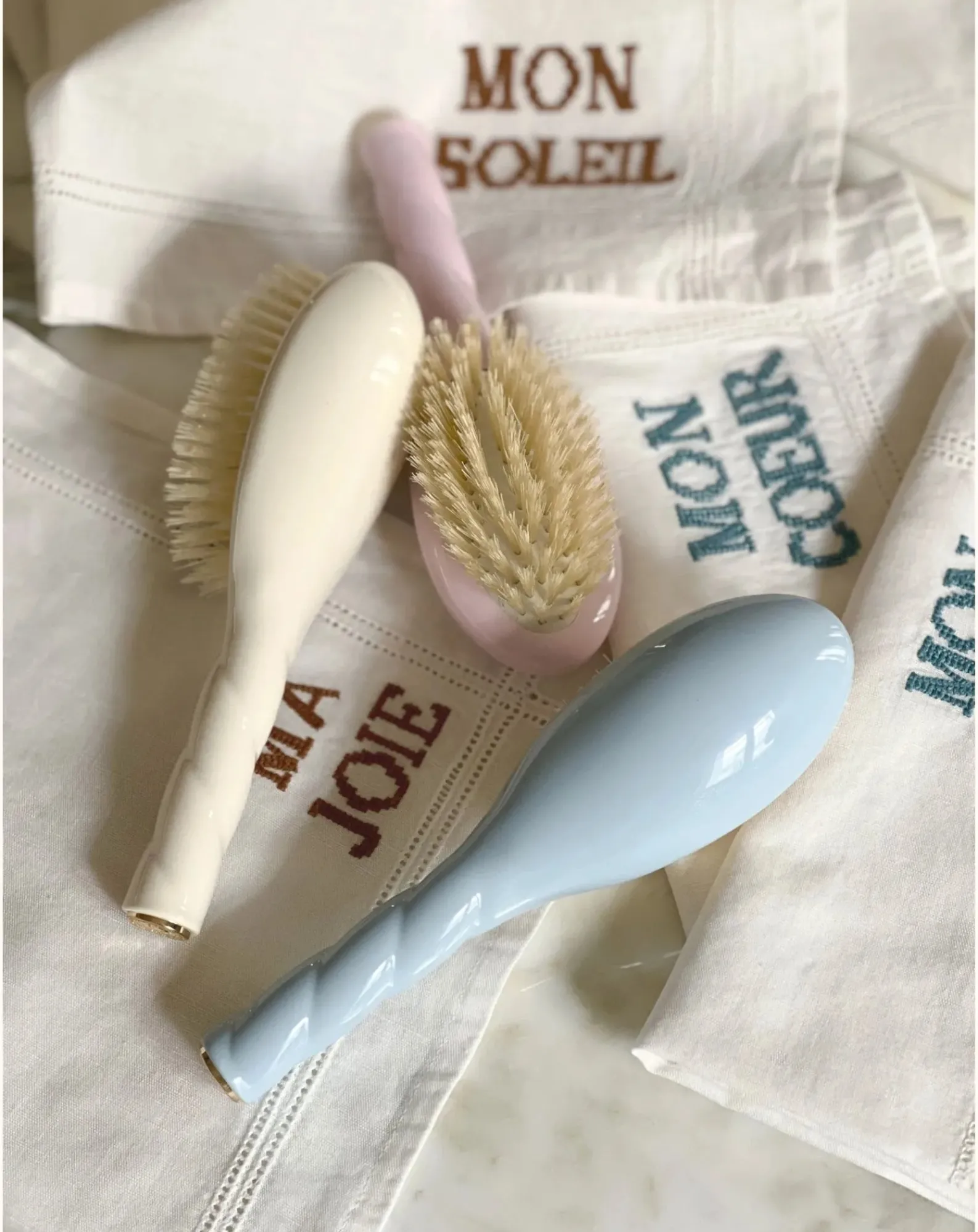 La Bonne Brosse Brosses, Peignes|Soins Des Cheveux-Ma Première Brosse 0-6 years hairbrush N°06 Crème