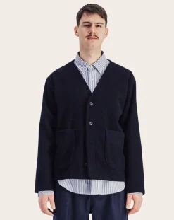 Parages Vestes, Manteaux-Manager Wool Jacket Bleu marine