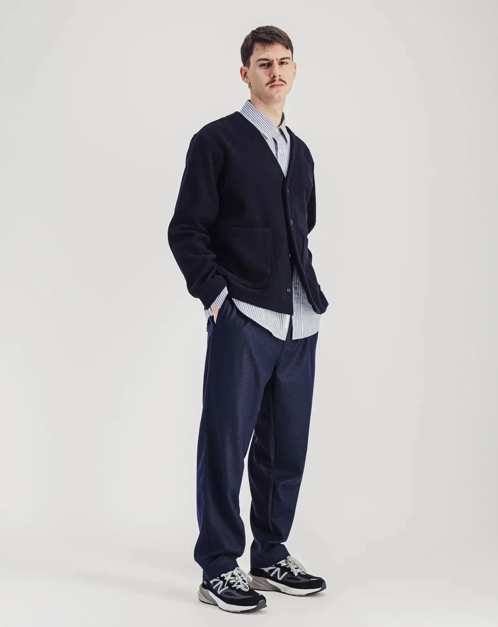 Parages Vestes, Manteaux-Manager Wool Jacket Bleu marine