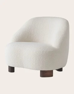 & Tradition Fauteuils, Canapés-Margas LC1 Lounge Chair - Walnut Wood Frame Ivoire