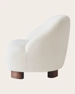 & Tradition Fauteuils, Canapés-Margas LC1 Lounge Chair - Walnut Wood Frame Ivoire
