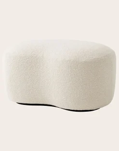 & Tradition Chaises, Tabourets-Margas LC5 pouffe, Louise Liljencrantz Crème