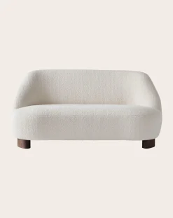 & Tradition Fauteuils, Canapés-Margas LC3 2-Seater Sofa - Walnut Wood Legs Ivoire