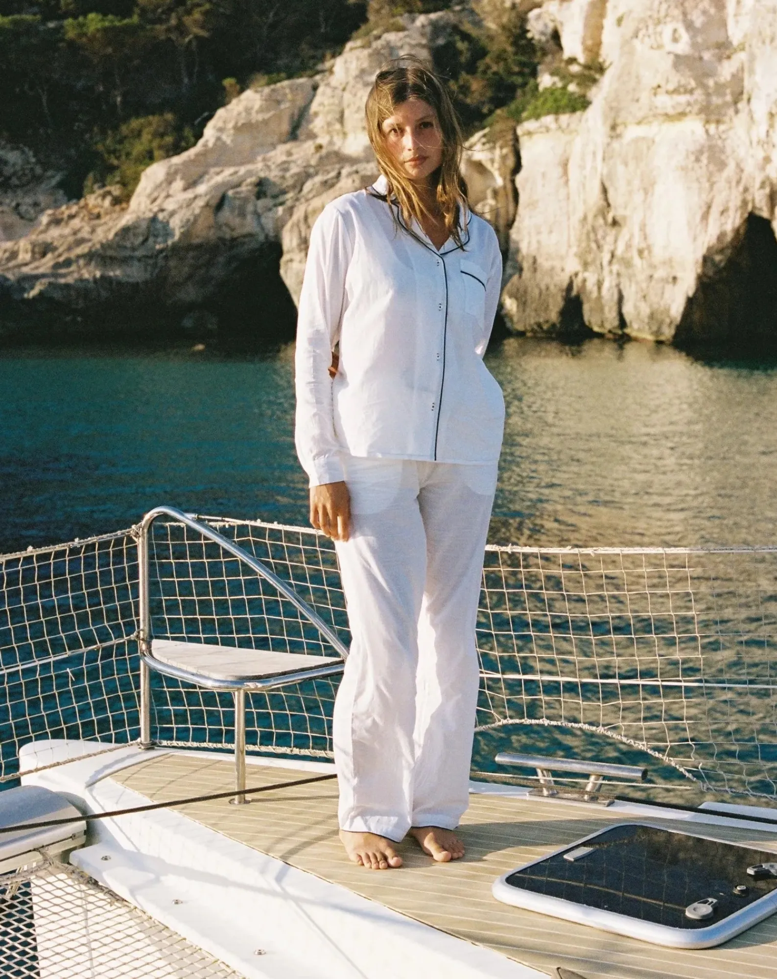 Scarlette Ateliers Lingerie, Chaussettes-Maria pyjamas Blanc