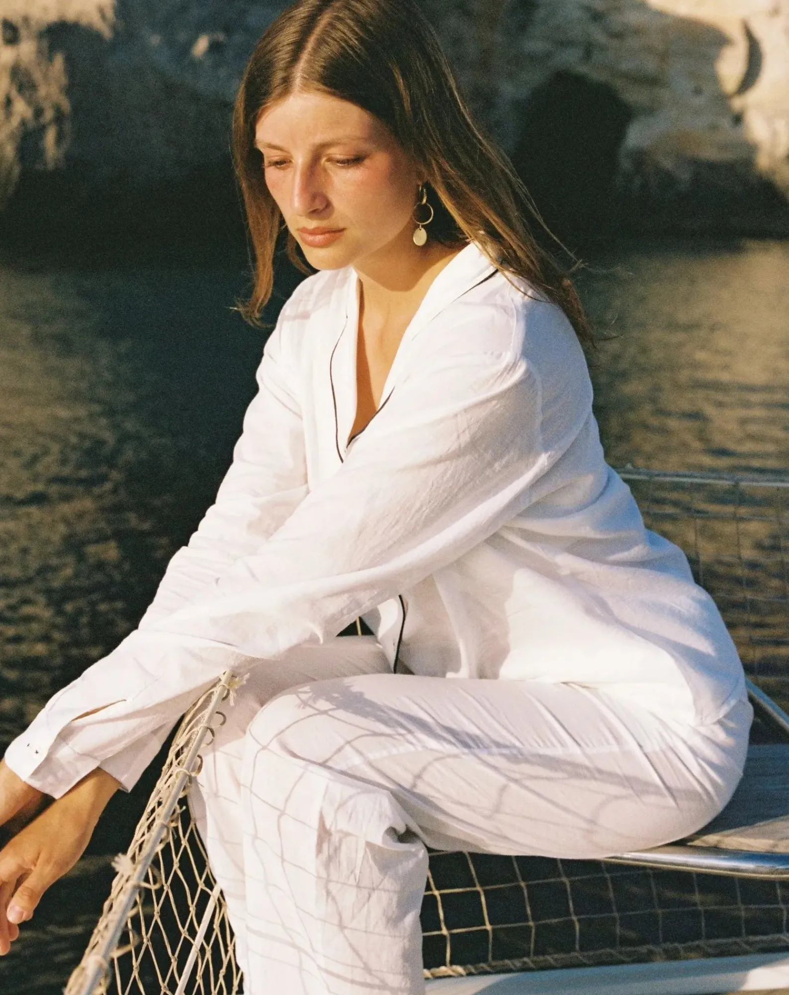 Scarlette Ateliers Lingerie, Chaussettes-Maria pyjamas Blanc