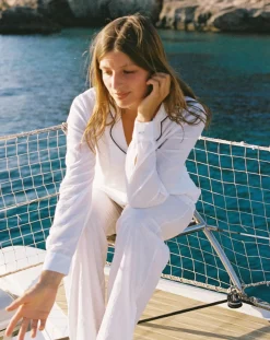 Scarlette Ateliers Lingerie, Chaussettes-Maria pyjamas Blanc