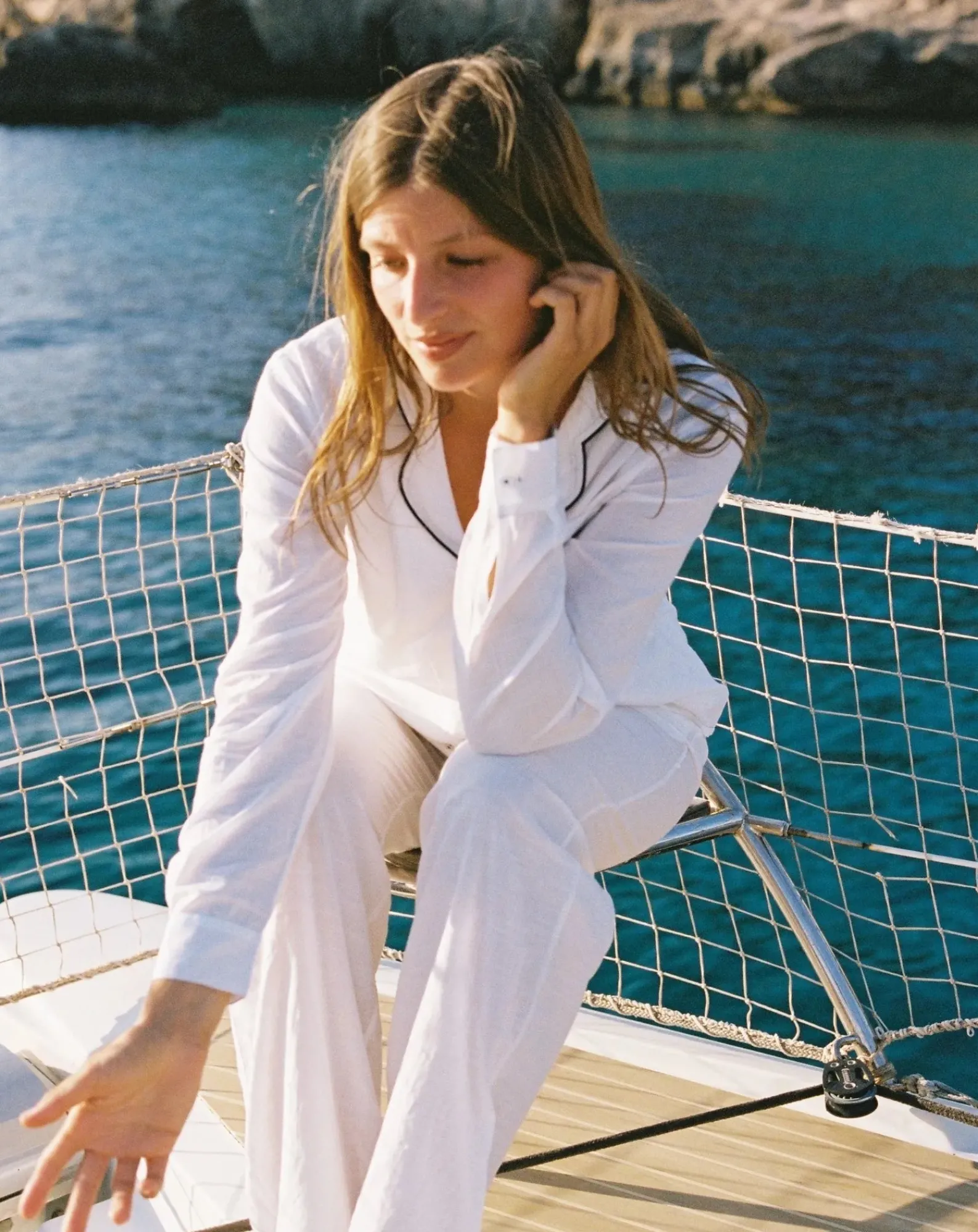 Scarlette Ateliers Lingerie, Chaussettes-Maria pyjamas Blanc