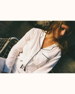 Scarlette Ateliers Lingerie, Chaussettes-Maria pyjamas Blanc