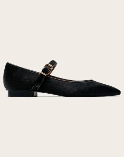 Lachoix Ballerines-Mary Jane Calfskin Black