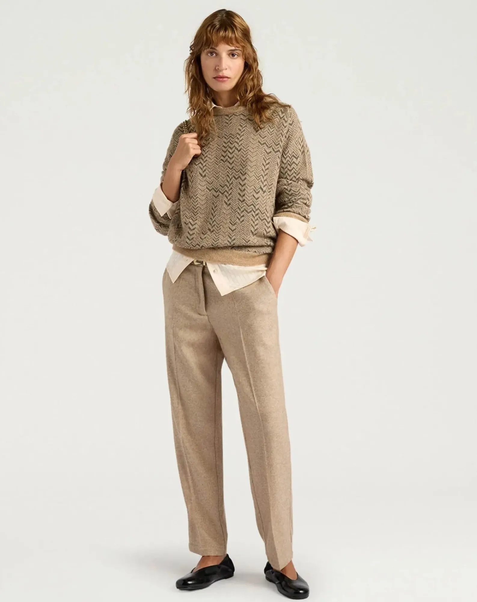 Momoni Pantalons, Jeans-Matthieu Laine pants Beige
