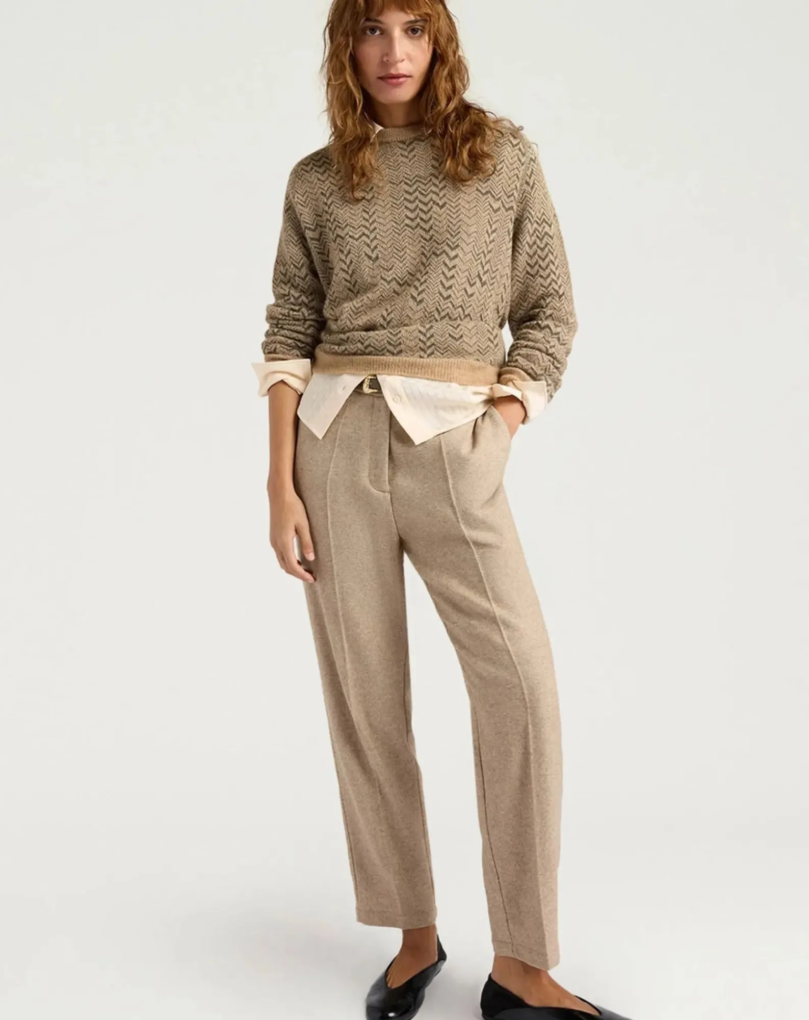 Momoni Pantalons, Jeans-Matthieu Laine pants Beige