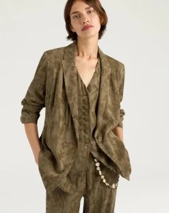 Momoni Vestes, Manteaux-Mayfair jacket Vert kaki