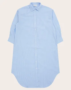 Smallable Woman Robes, Jupes-Melissa Striped Shirt Dress Bleu Clair