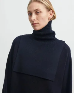 FUB Echarpes, Foulards-Merino wool collar - Women's collection Bleu marine