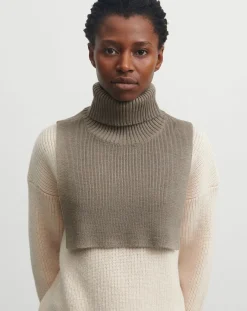 FUB Echarpes, Foulards-Merino wool collar - Women's collection Beige