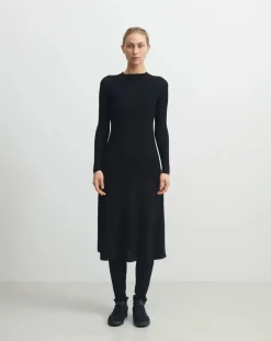 FUB Robes, Jupes-Merino wool dress - Women's collection Noir