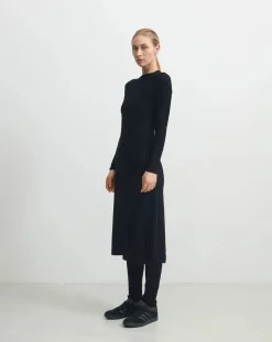 FUB Robes, Jupes-Merino wool dress - Women's collection Noir