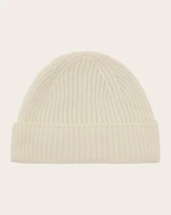 S.N.S Herning Bonnets, Casquettes-Merino wool Fender hat Blanc