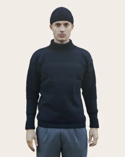 S.N.S Herning Bonnets, Casquettes-Merino wool Fender hat Bleu marine