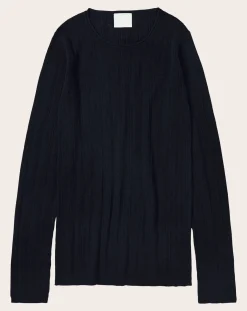 FUB Pulls, Gilets-Merino Wool Fine Knit Sweater - Women's Collection Bleu marine