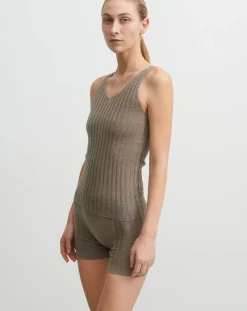 FUB Pulls, Gilets-Merino Wool Fine Knit Sweater - Women's Collection Noisette