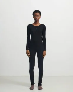 FUB Pantalons, Jeans-Merino Wool Legging - Women's Collection Noir