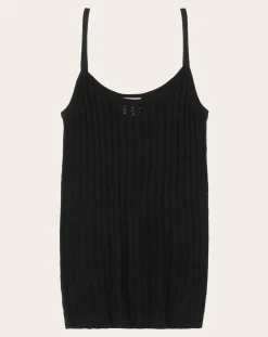 FUB Tee-Shirts, Tops-Merino wool tank top - Women's collection Noir
