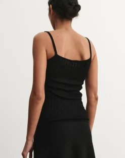 FUB Tee-Shirts, Tops-Merino wool tank top - Women's collection Noir