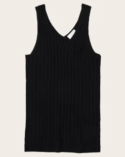 FUB Blouses, Chemises-Merino wool tank top - Women's collection Noir