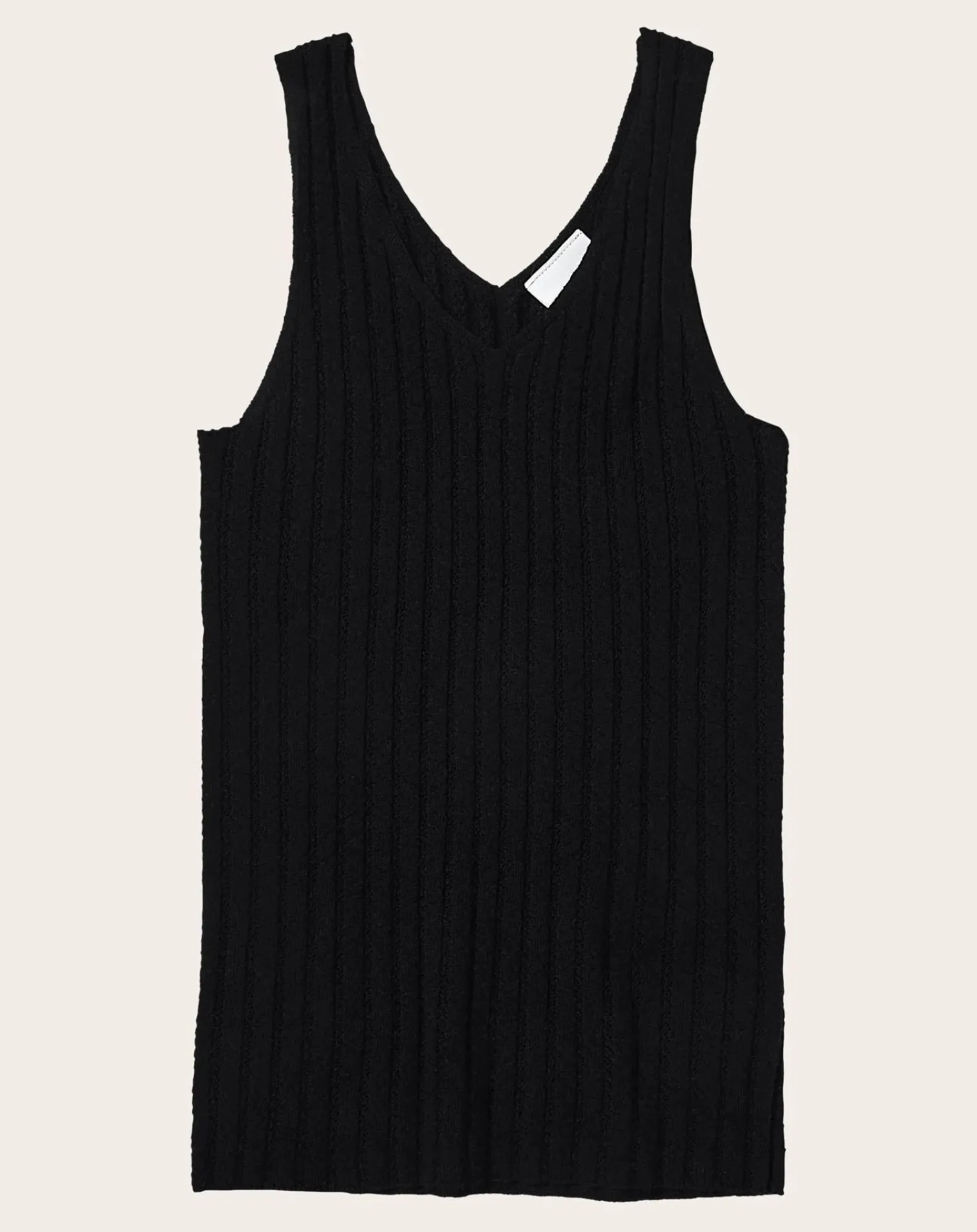 FUB Blouses, Chemises-Merino wool tank top - Women's collection Noir