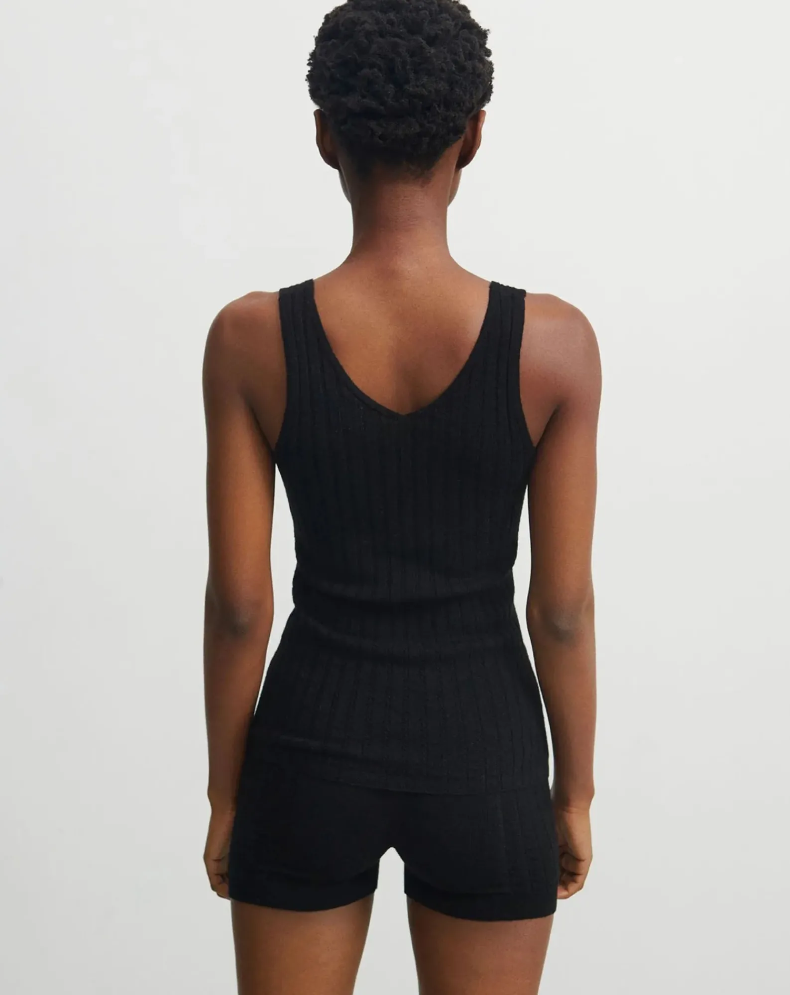 FUB Blouses, Chemises-Merino wool tank top - Women's collection Noir