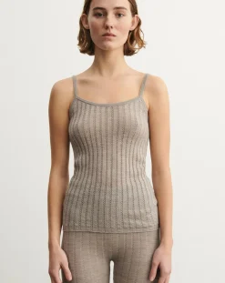FUB Tee-Shirts, Tops-Merino wool tank top - Women's collection Beige