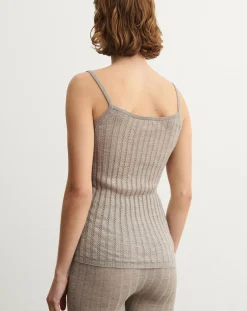 FUB Tee-Shirts, Tops-Merino wool tank top - Women's collection Beige