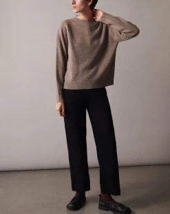 FUB Pantalons, Jeans-Merino Wool Trousers - Women's Collection Noir