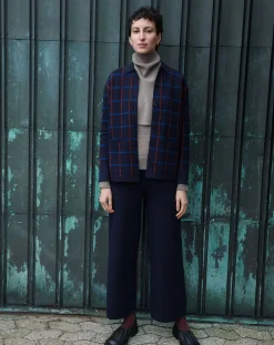 FUB Pantalons, Jeans-Merino Wool Trousers - Women's Collection Bleu marine