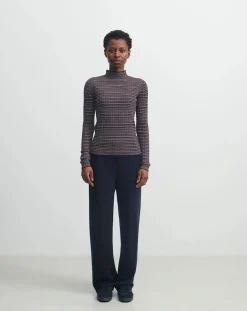 FUB Pantalons, Jeans-Merino Wool Trousers - Women's Collection Bleu marine